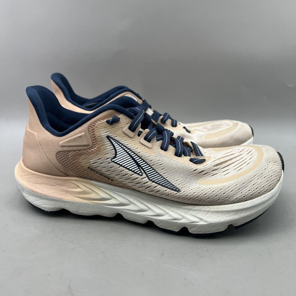 Altra Provision 6 Running Shoes Women Size 7 Orange Navy Comfort Cushion Sneaker